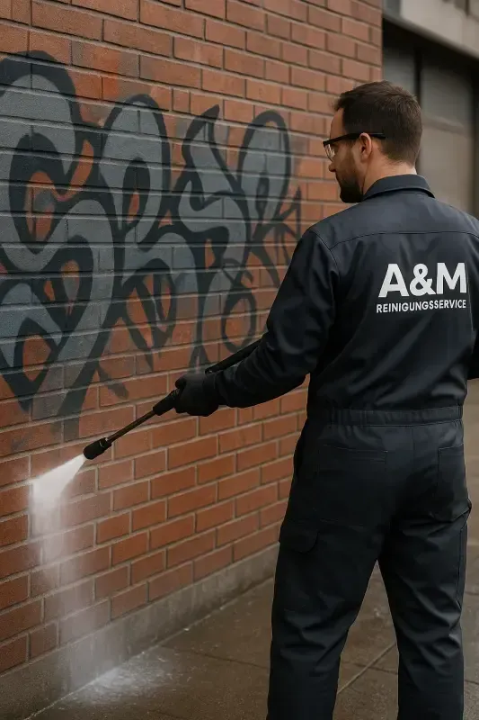 Graffitientfernung durch A&M Reinigungsservice